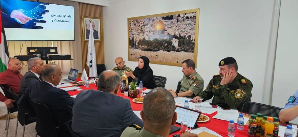 ورشة عمل بعنوان مأسسة الحوكمة في هيئة التدريب العسكري نحو نموذج ريادي لتطوير قطاع الأمن الفلسطين